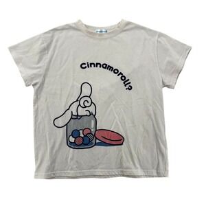 Cinnamoroll Shirt Womens Large Sanrio‎ Kawaii Cute Graphic Short Sleeve 2022